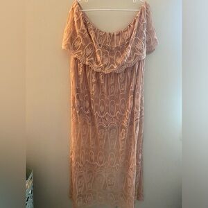 Fashion Nova Dolores Maxi Dress Romper NWT